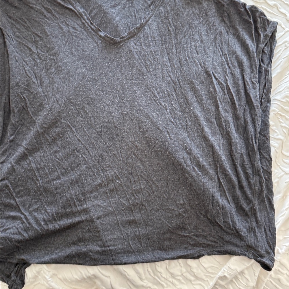 lululemon athletica Gray V-Neck Top